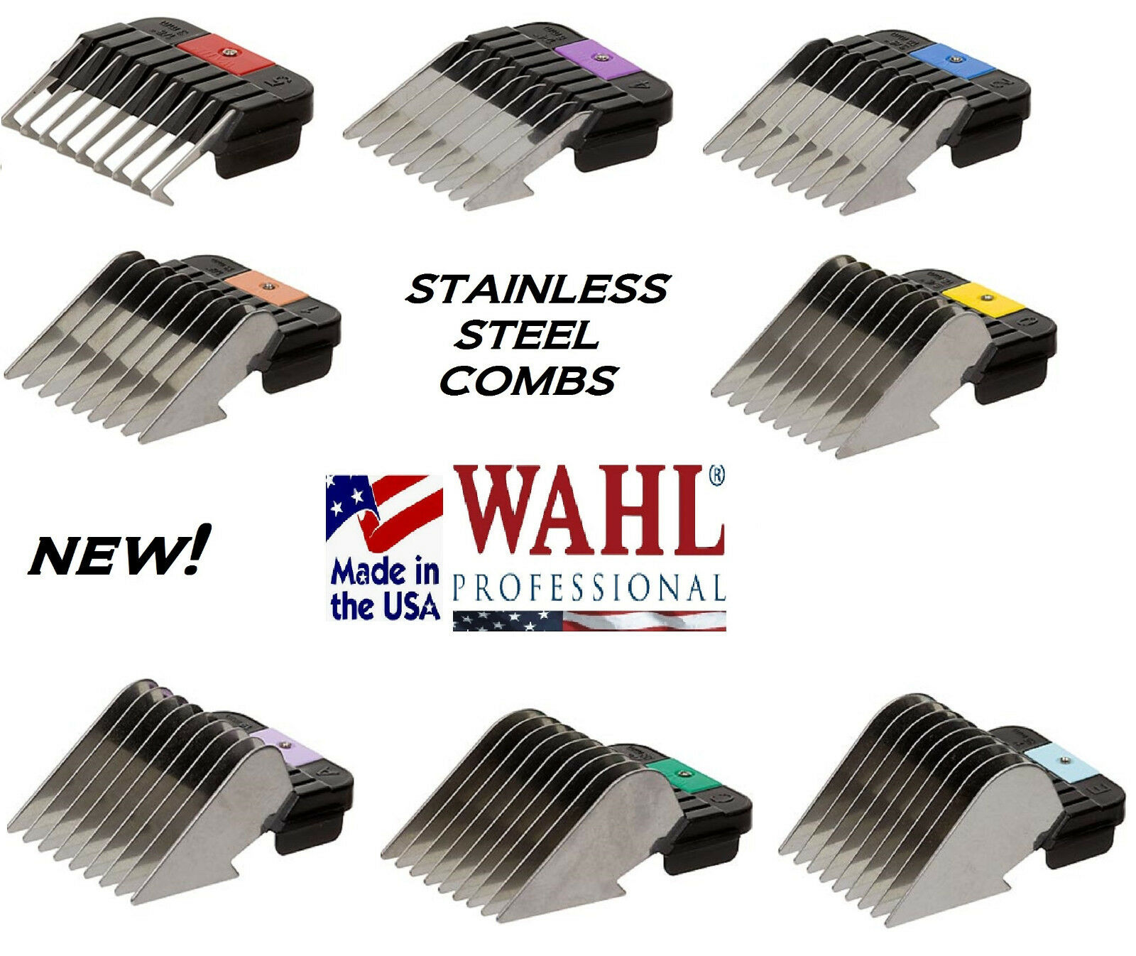 Wahl Stainless Steel Attachment Guard Guide Blade Comb*fit Km2,km5,km10 Clipper