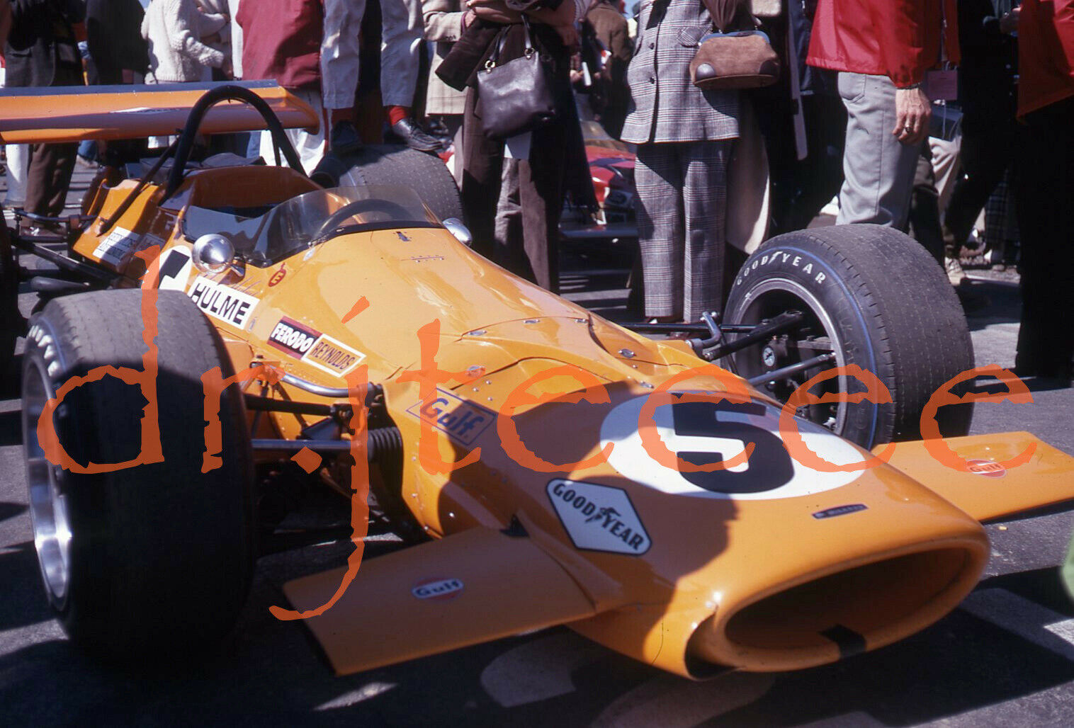 1969 Us Grand Prix Denny Hulme Mclaren - 35mm Racing Slide