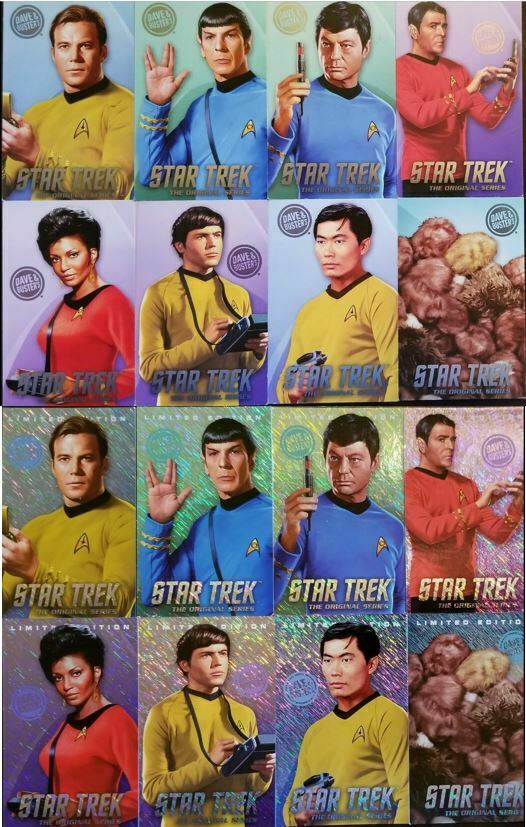 Dave And Buster's Star Trek Tos Regular & Limited Ed Coin Pusher Cards Tribbles