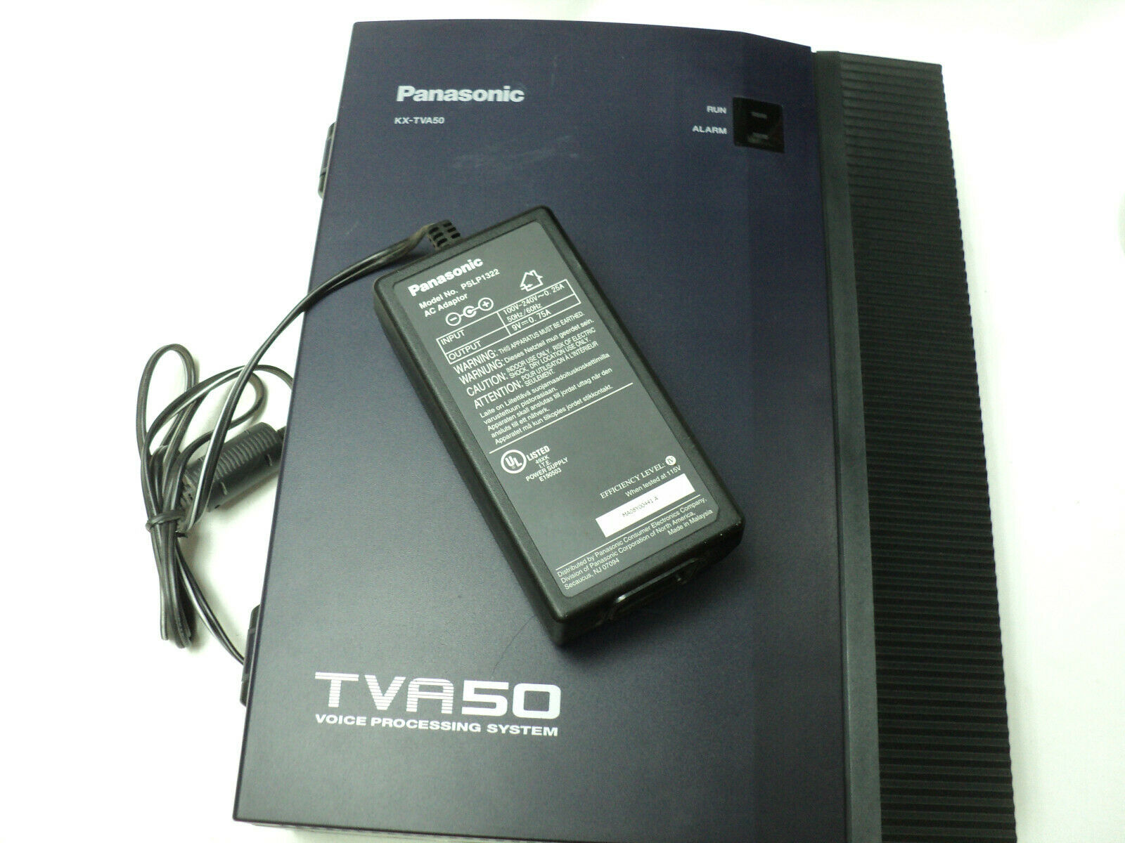 Panasonic Kx-tva50 Voice Mail Processing System & Power Unit 4 Ports With Tva502