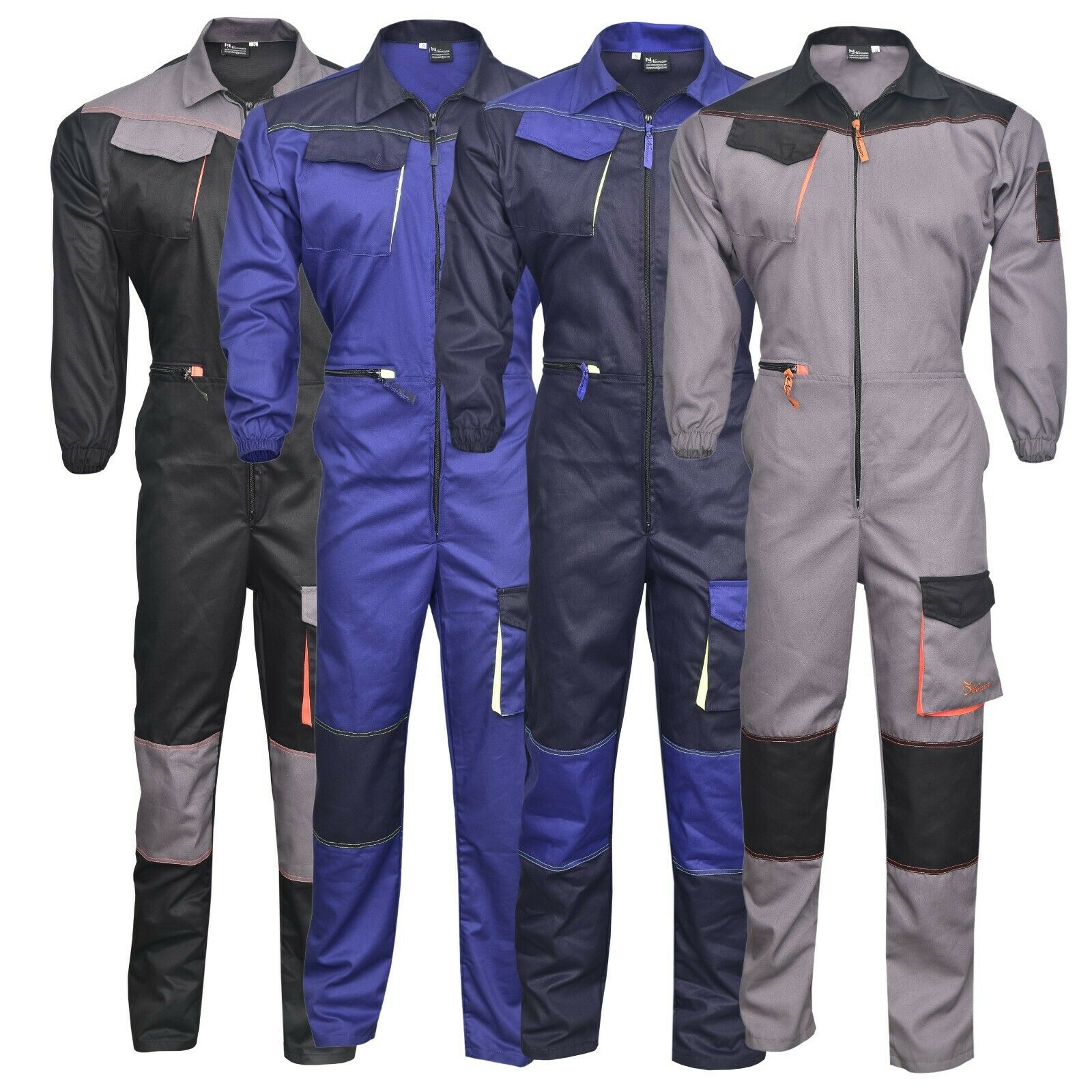 Men's Work Wear Overalls Boiler Suit Coveralls Mechanics Boilersuit