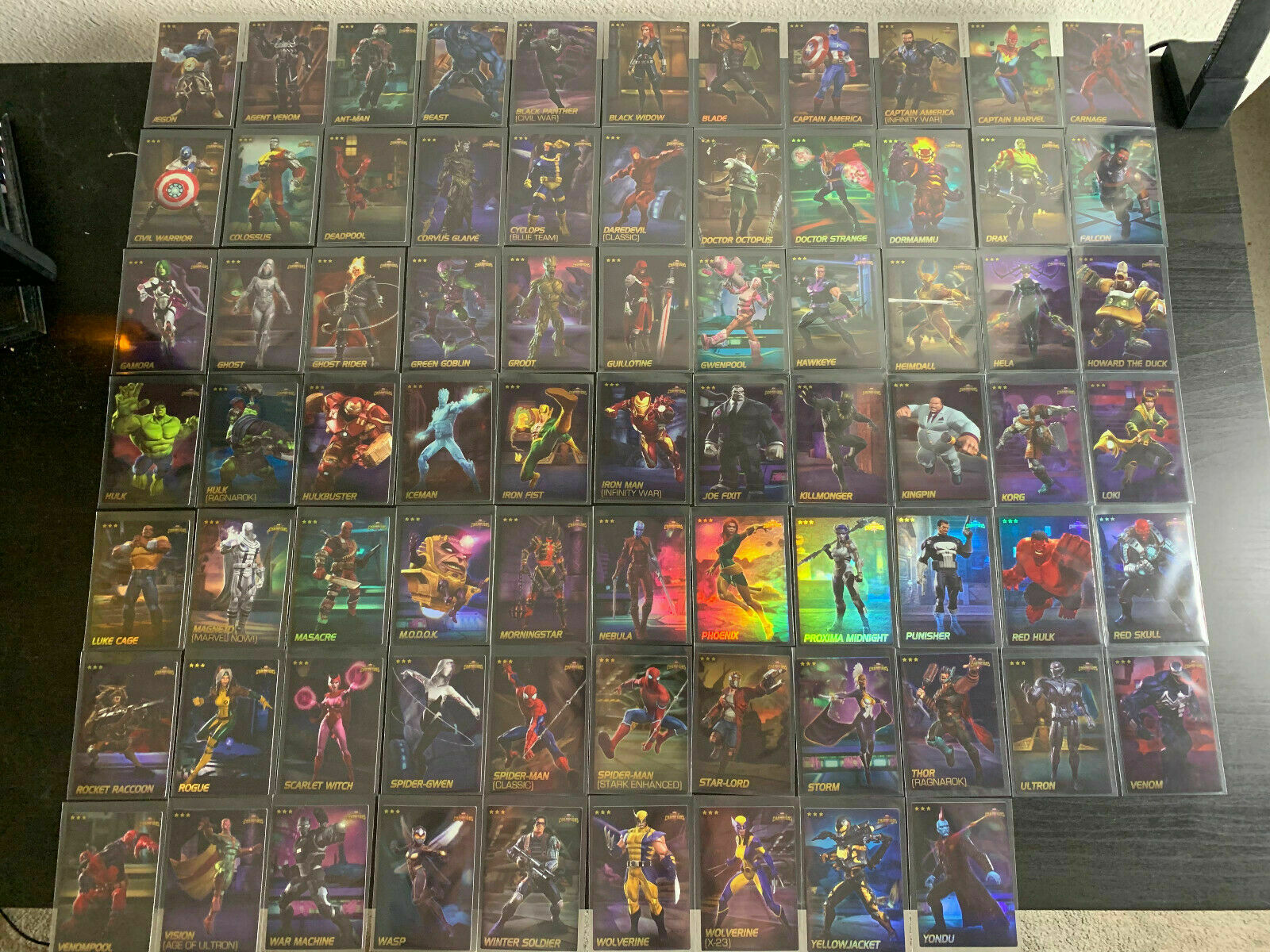 Marvel Contest Of Champions Dave Busters Cards #1-75 Foil/non-foil Series 1 One