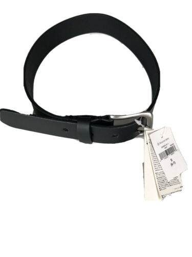 Gap Kids Boys Leather Black Belt S Small 6 7 New Back To School Silver Buckle -s
