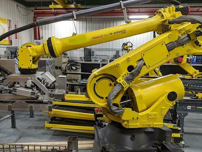 Fanuc R2000ic/125l 6 Axis Cnc Robot With R30ib Controller, Vision, 125kg X 3,100