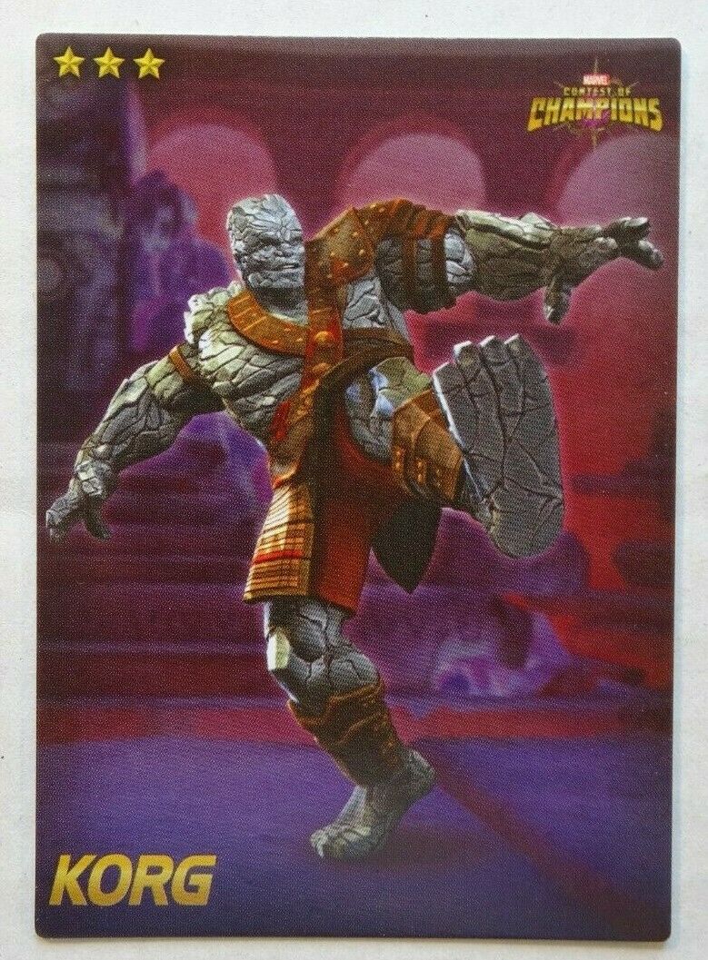 Korg Non-common Marvel Contest Of Champions Dave & Busters Comic Card 43/75