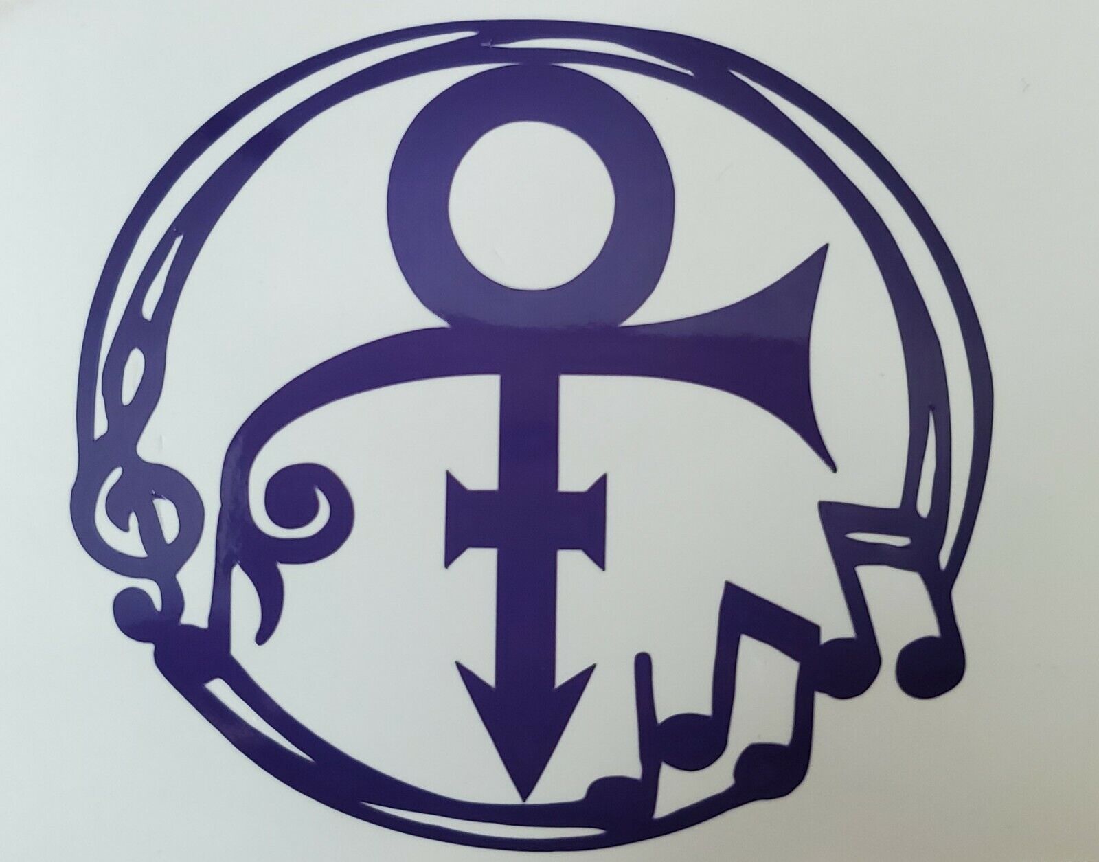 Prince Symbol Car Window Purple Vinyl Decal
