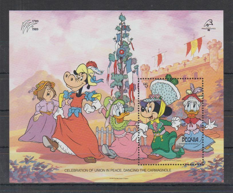 F466. Bequia - Mnh - Cartoons - Disney's - Celebration