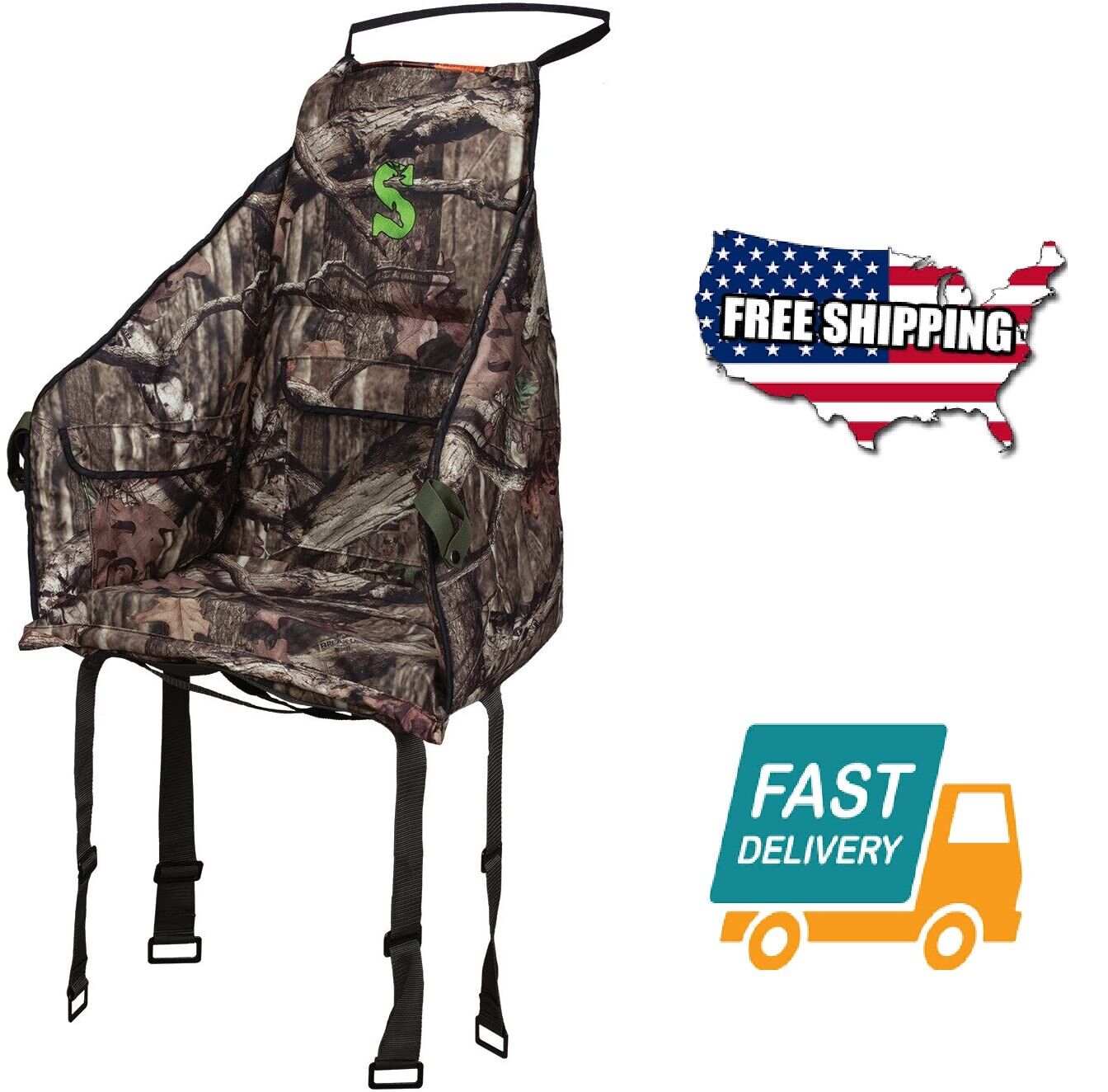 Outdoor Hunting Camping Sport Surround Seat Chair Mossy Oak Camo Tools