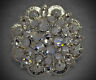 Crystal Berry Concho ~ Handcrafted With Clear Crystal  Swarovski Elements