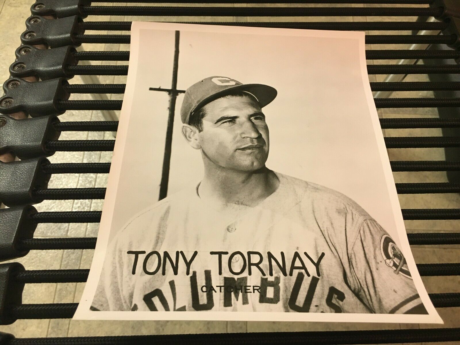 Original 1960 Tony Tornay Columbus Jets Baseball Player Team Issued 8 X 10 Photo